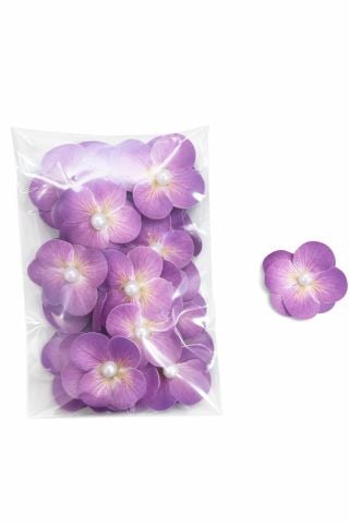 İncili  Çift Ortanca  25 adet Mor