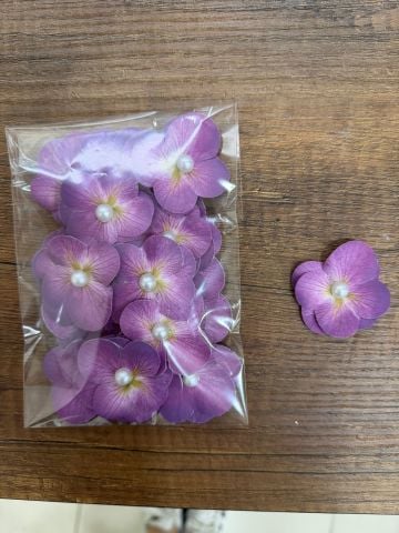 İncili  Çift Ortanca  25 adet Mor