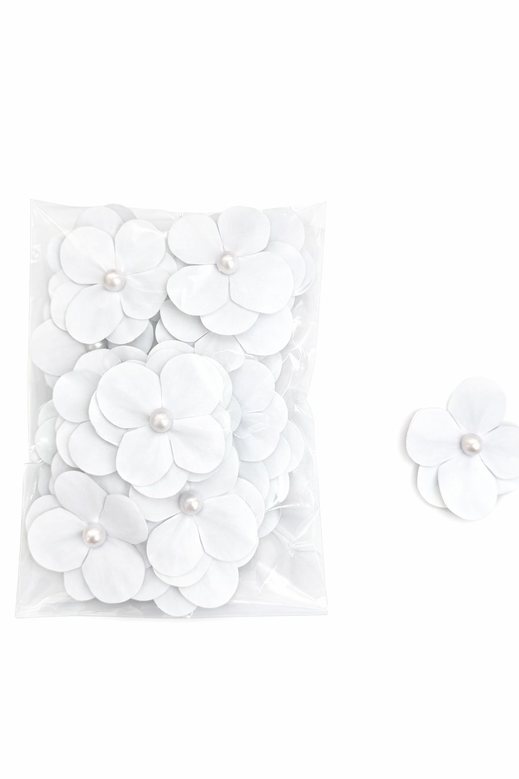 İncili  Çift Ortanca  25 adet Beyaz