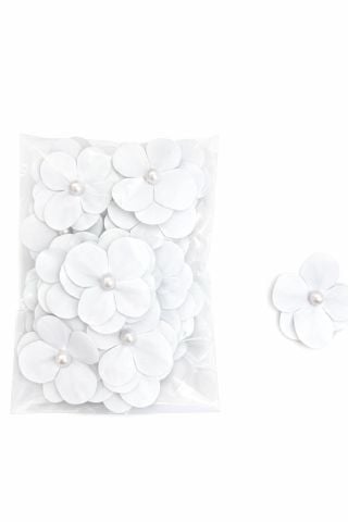 İncili  Çift Ortanca  25 adet Beyaz