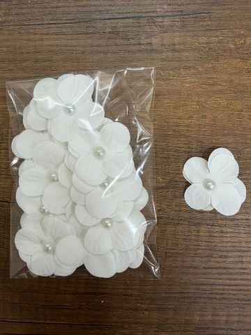 İncili  Çift Ortanca  25 adet Beyaz