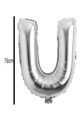 Harf Folyo Balon Gümüş 76cm U