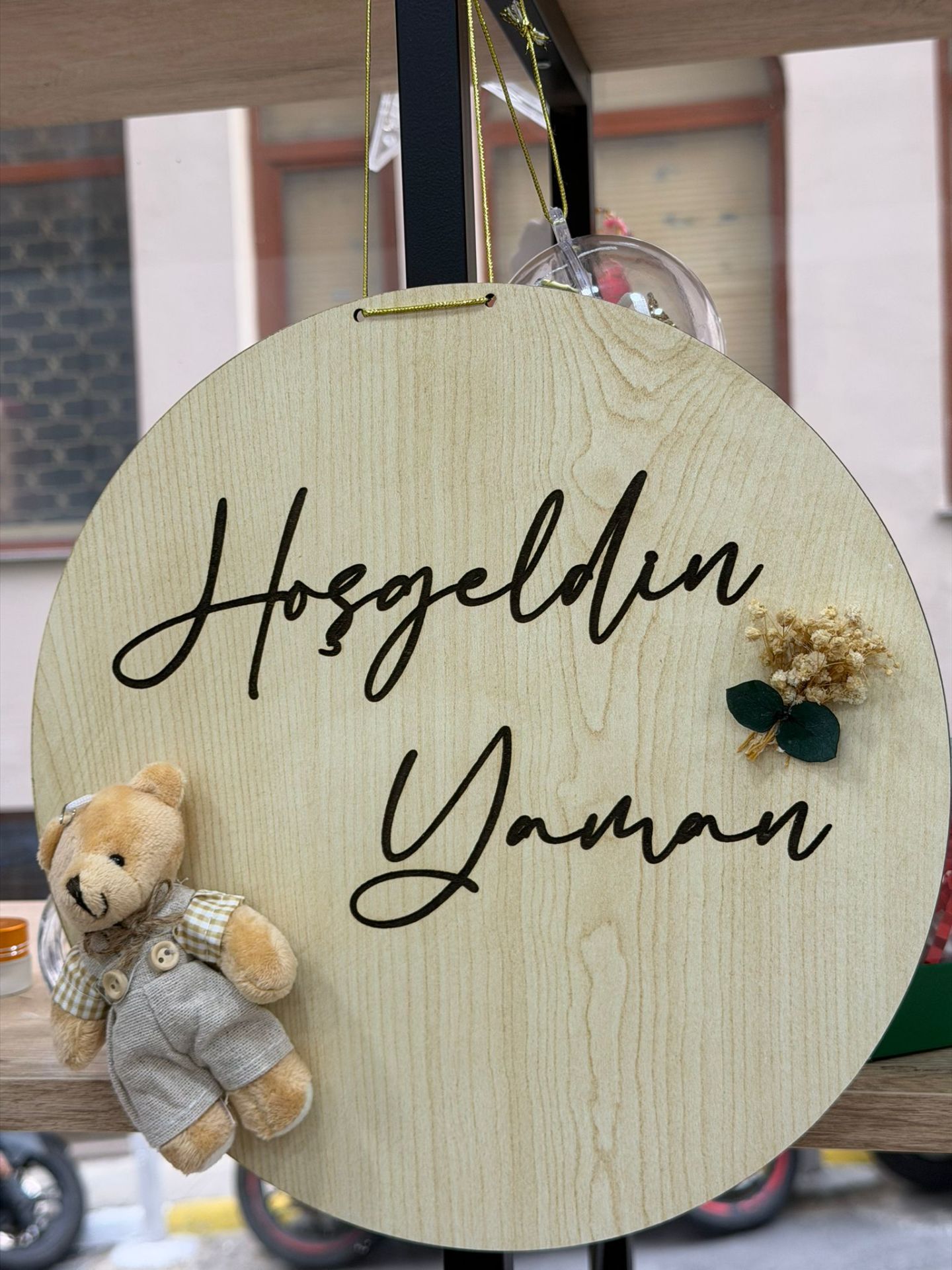 Ahşap Kapı Süsü Erkek