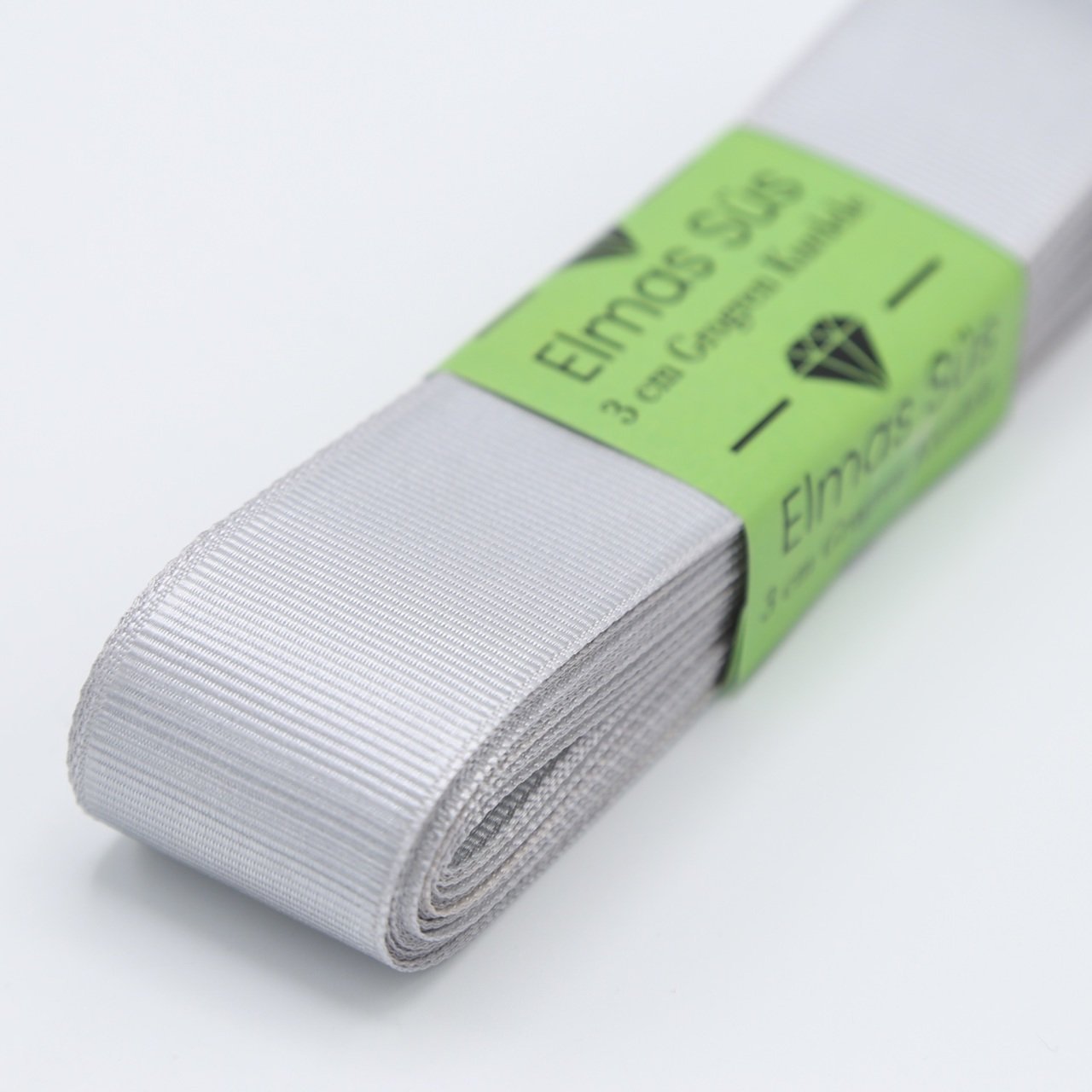 Grogren Kurdele 3cm Gümüş