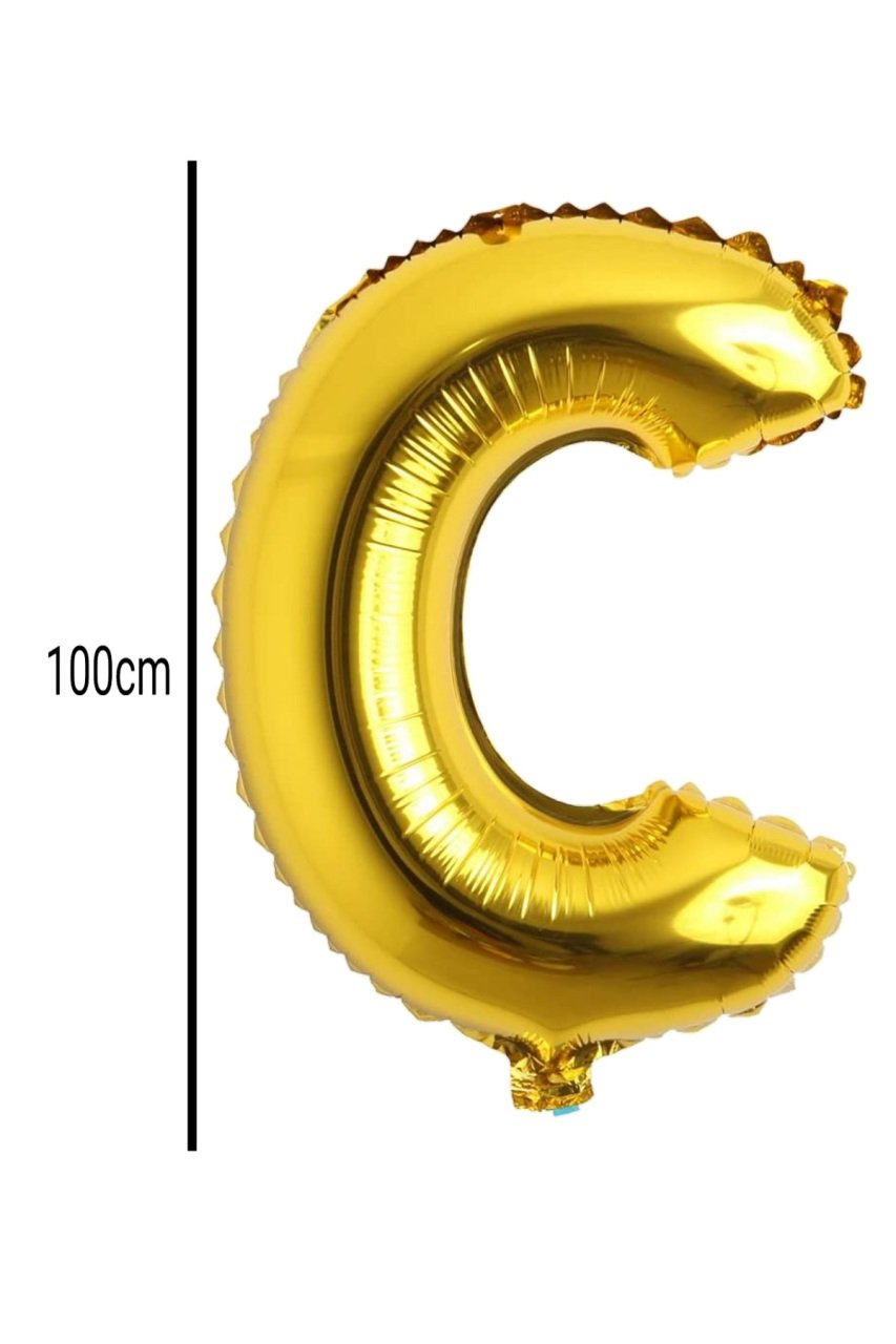 Harf Folyo Balon Altın 100cm C