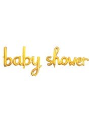 Baby Shower' El Yazılı Set Balon  - Altın