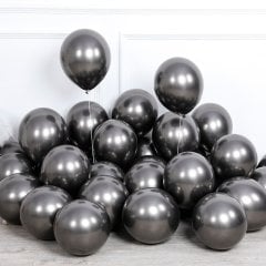 Krom Balon 30cm (50 adet) Siyah