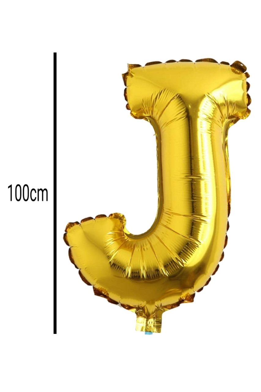 Harf Folyo Balon Altın 100cm J
