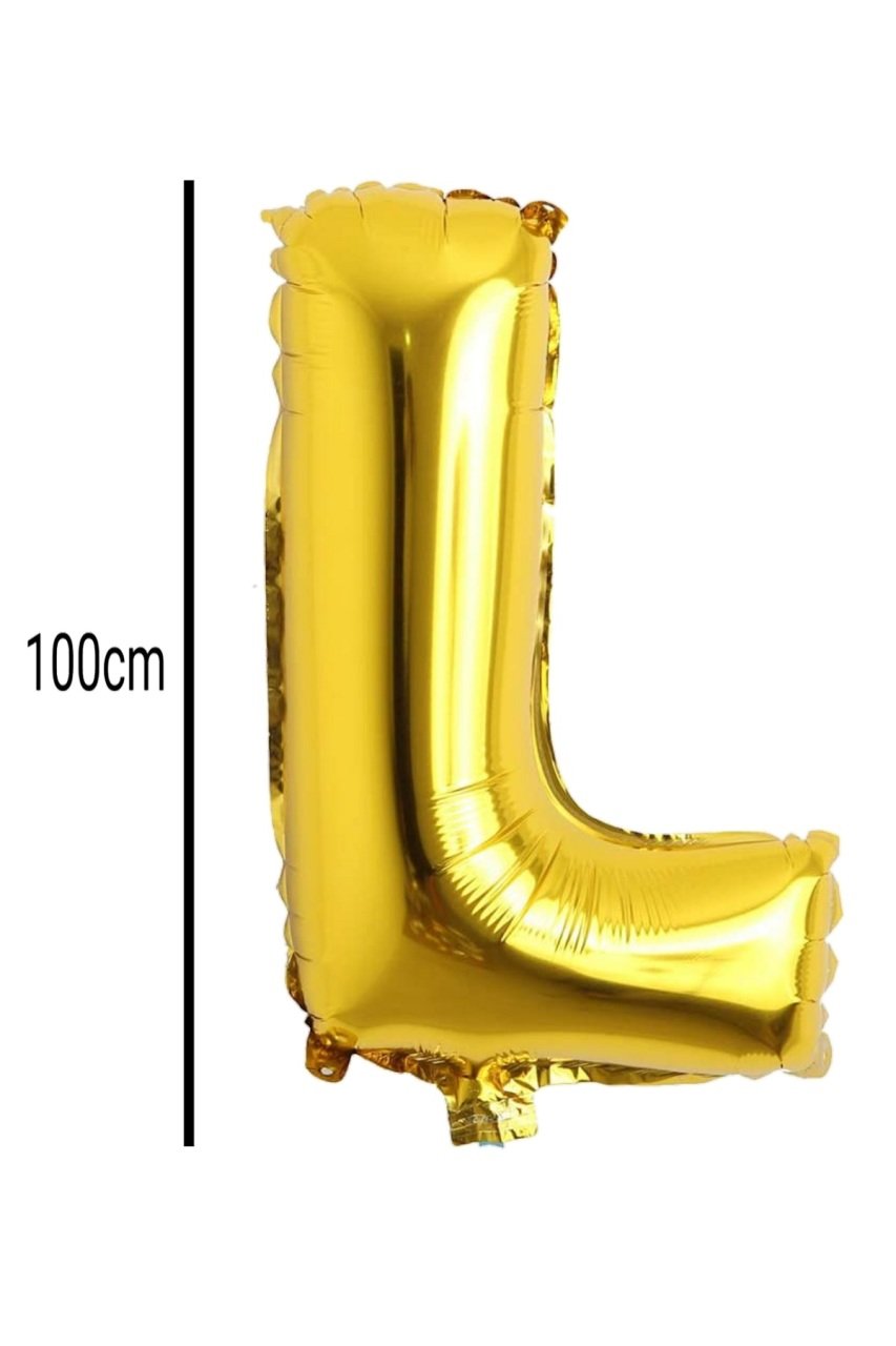 Harf Folyo Balon Altın 100cm L