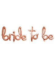 Bride To Be' El Yazılı Set Balon  - Rose Gold
