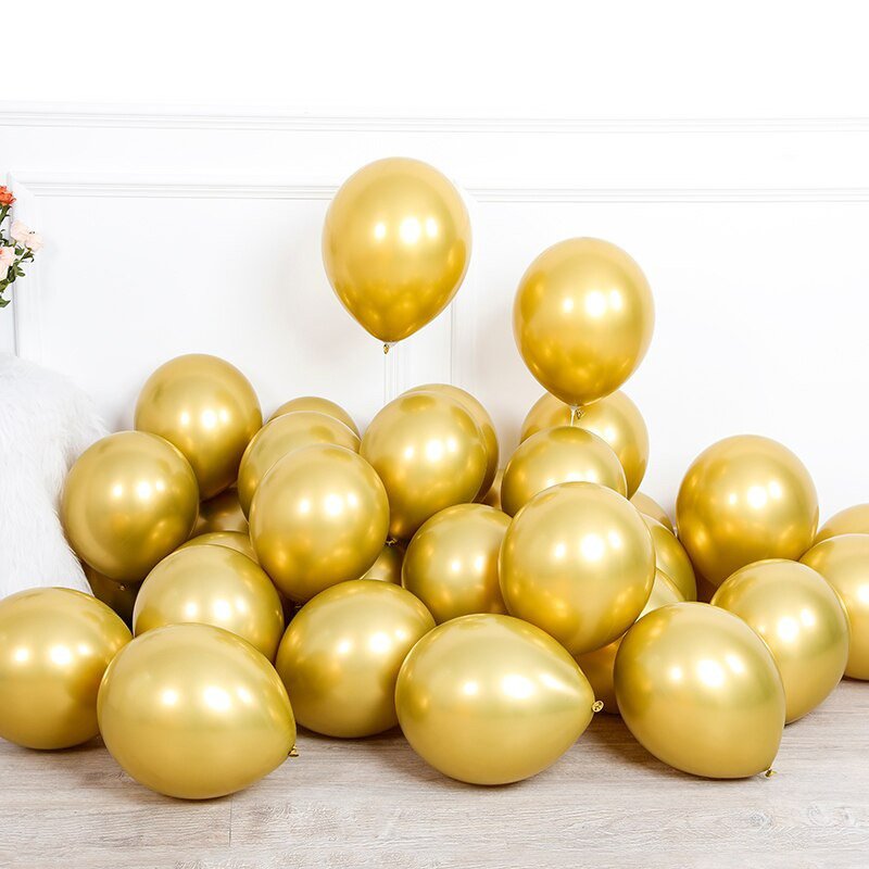 Krom Balon 30cm (50 adet) Altın