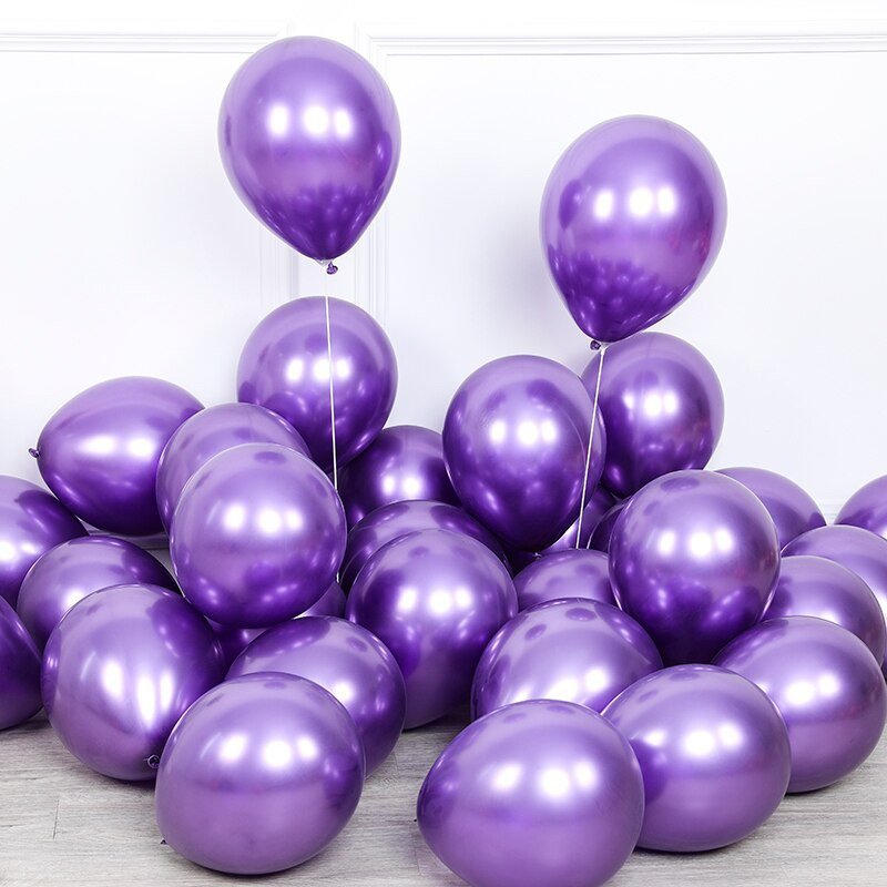 Krom Balon 30cm (50 adet) Mor