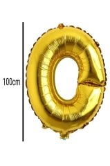 Harf Folyo Balon Altın 100cm O