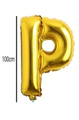 Harf Folyo Balon Altın 100cm P