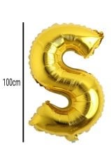 Harf Folyo Balon Altın 100cm S