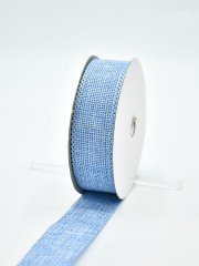 Kanaviçe Jüt Kurdele 2,5cm Mavi