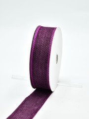 Kanaviçe Jüt Kurdele 2,5cm Mor