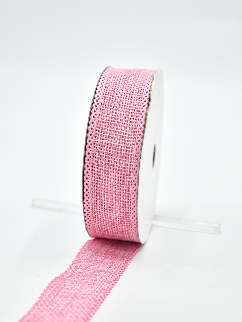 Kanaviçe Jüt Kurdele 2,5cm Pembe