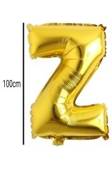Harf Folyo Balon Altın 100cm Z