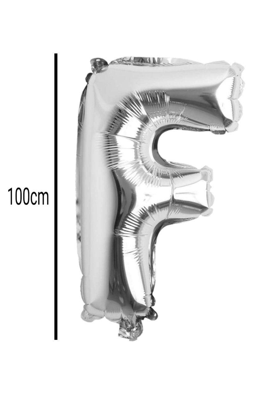 Harf Folyo Balon Gümüş 100cm F