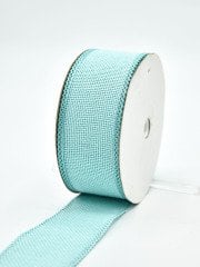 Kanaviçe Jüt Kurdele 4cm Turkuaz