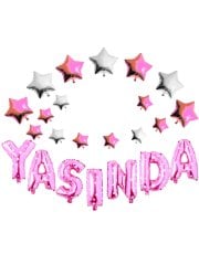 Yaşında' Yazılı Set Balon  - Pembe