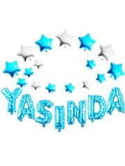 Yaşında' Yazılı Set Balon  - Mavi