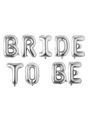 Bride To Be' Yazılı Set Balon  - Gümüş