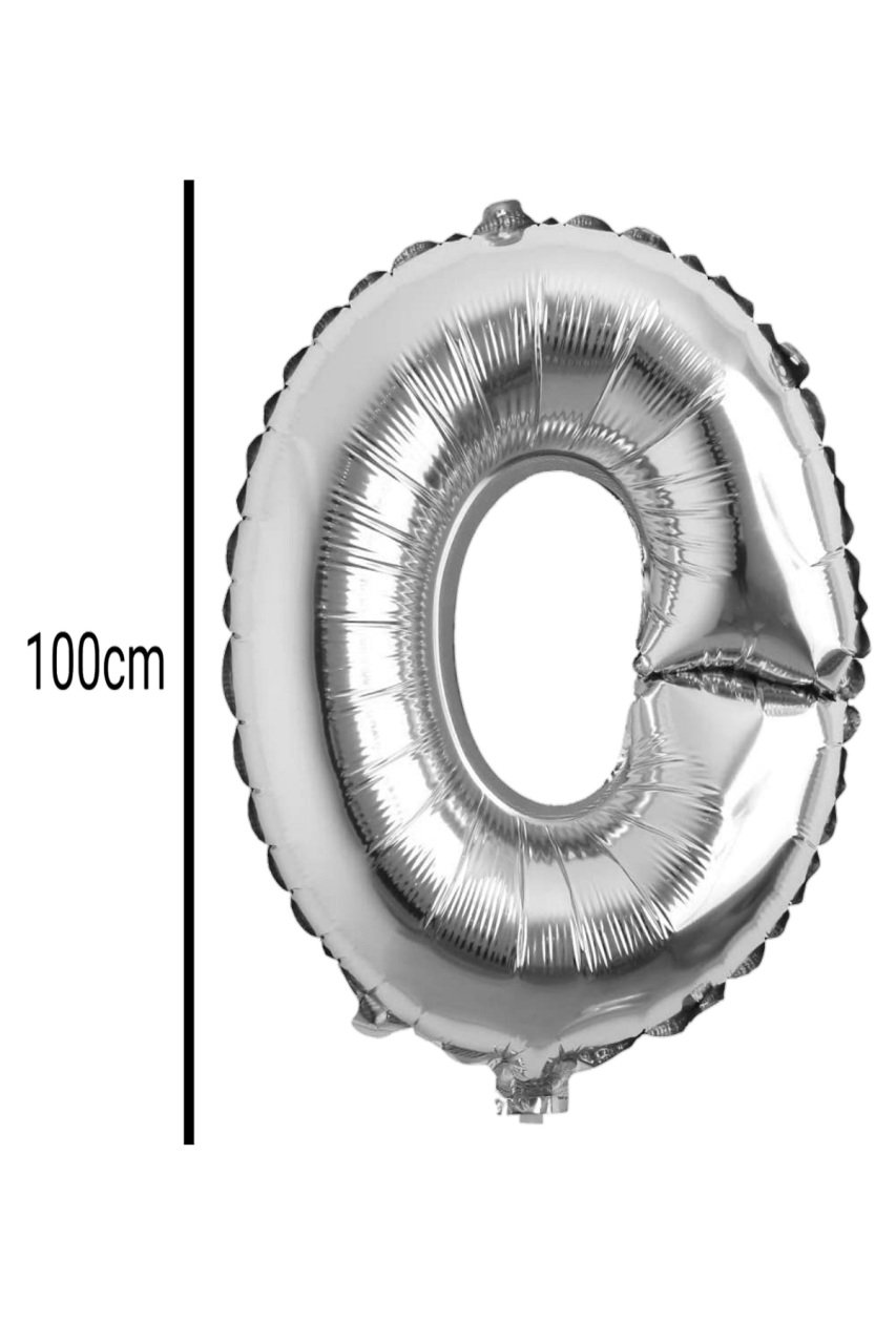 Harf Folyo Balon Gümüş 100cm O