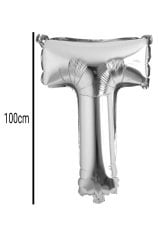 Harf Folyo Balon Gümüş 100cm T