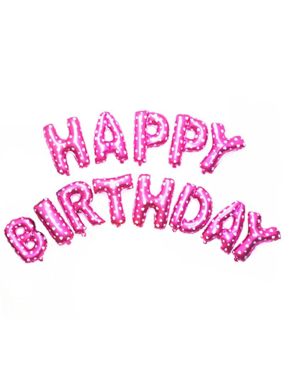 'Happy Birthday' Yazılı Set Balon  - Pembe