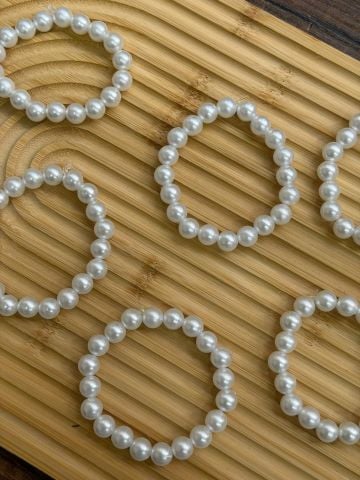 İnci Bileklik Beyaz