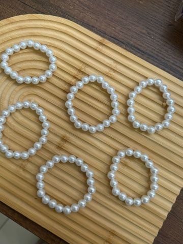 İnci Bileklik Beyaz