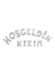 'Hoş Geldin Kızım' Yazılı Set Balon  - Gümüş