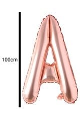 Harf Folyo Balon Rose Gold 100cm A
