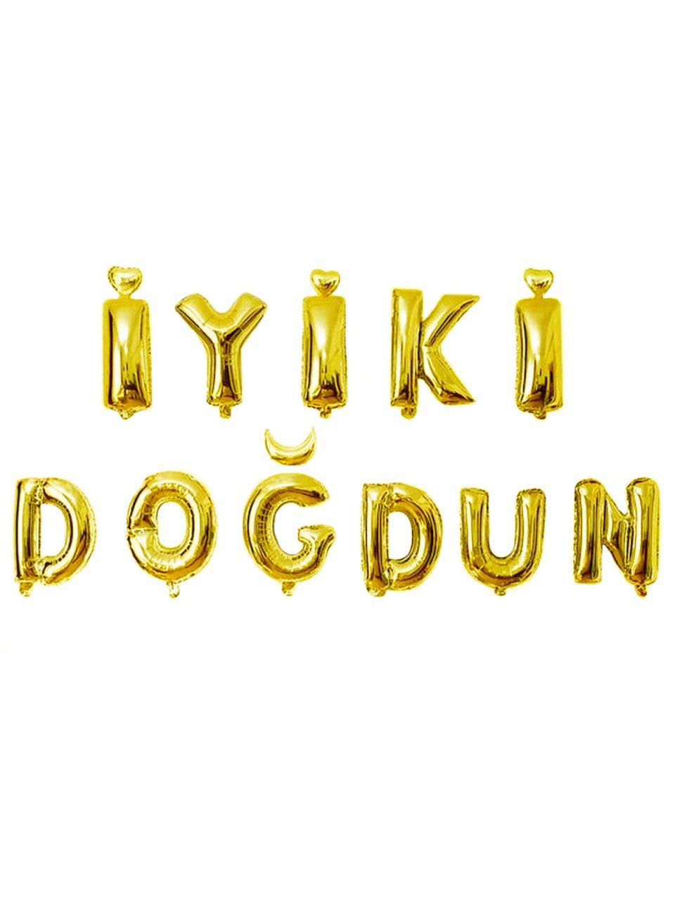 'İyi Ki Doğdun' Yazılı Set Balon  - Altın