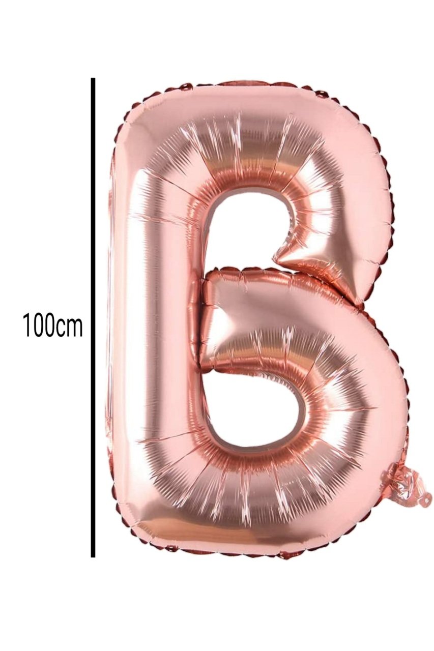 Harf Folyo Balon Rose Gold 100cm B