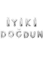 'İyi Ki Doğdun' Yazılı Set Balon  - Gümüş