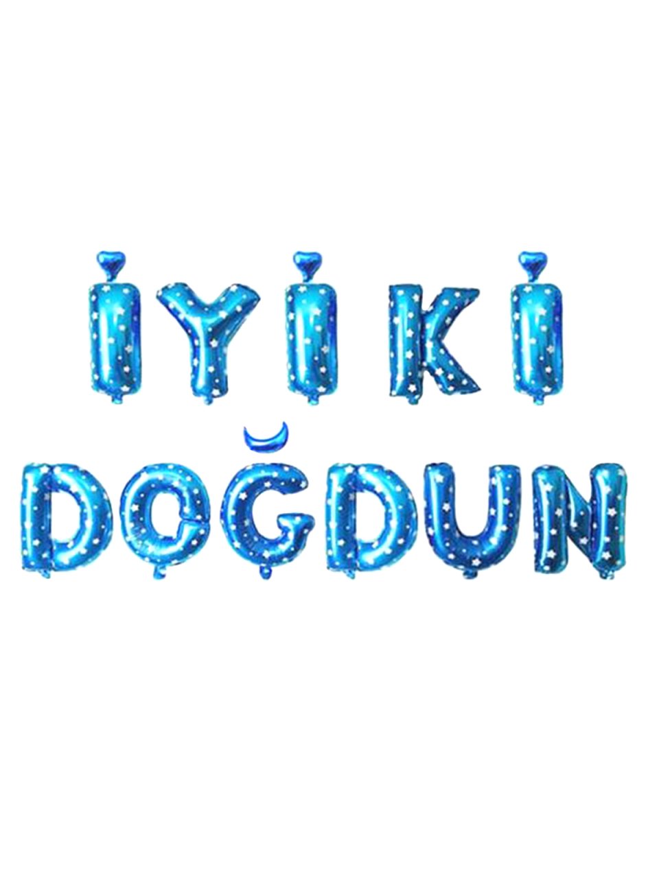'İyi Ki Doğdun' Yazılı Set Balon  - Mavi