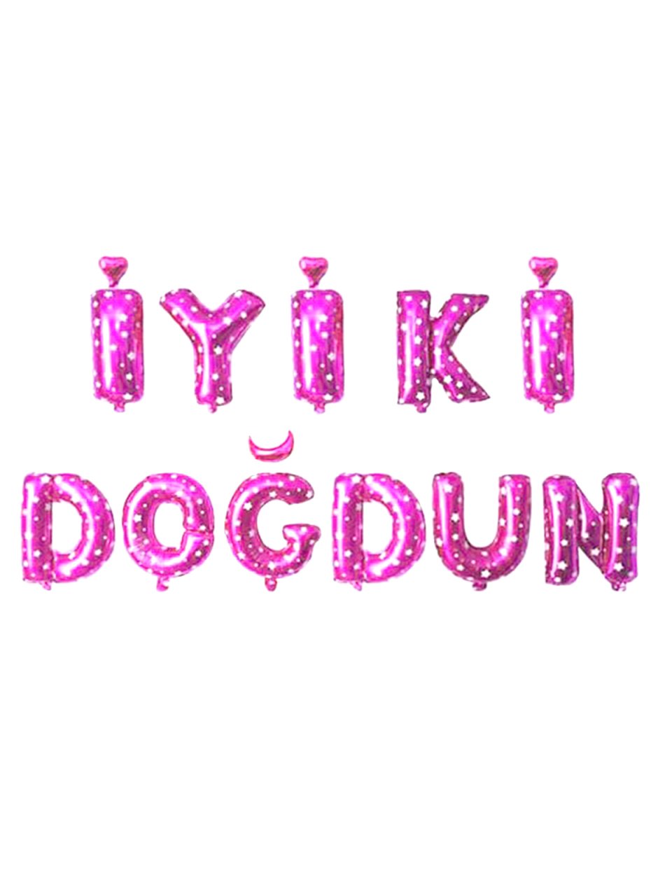 'İyi Ki Doğdun' Yazılı Set Balon  - Pembe