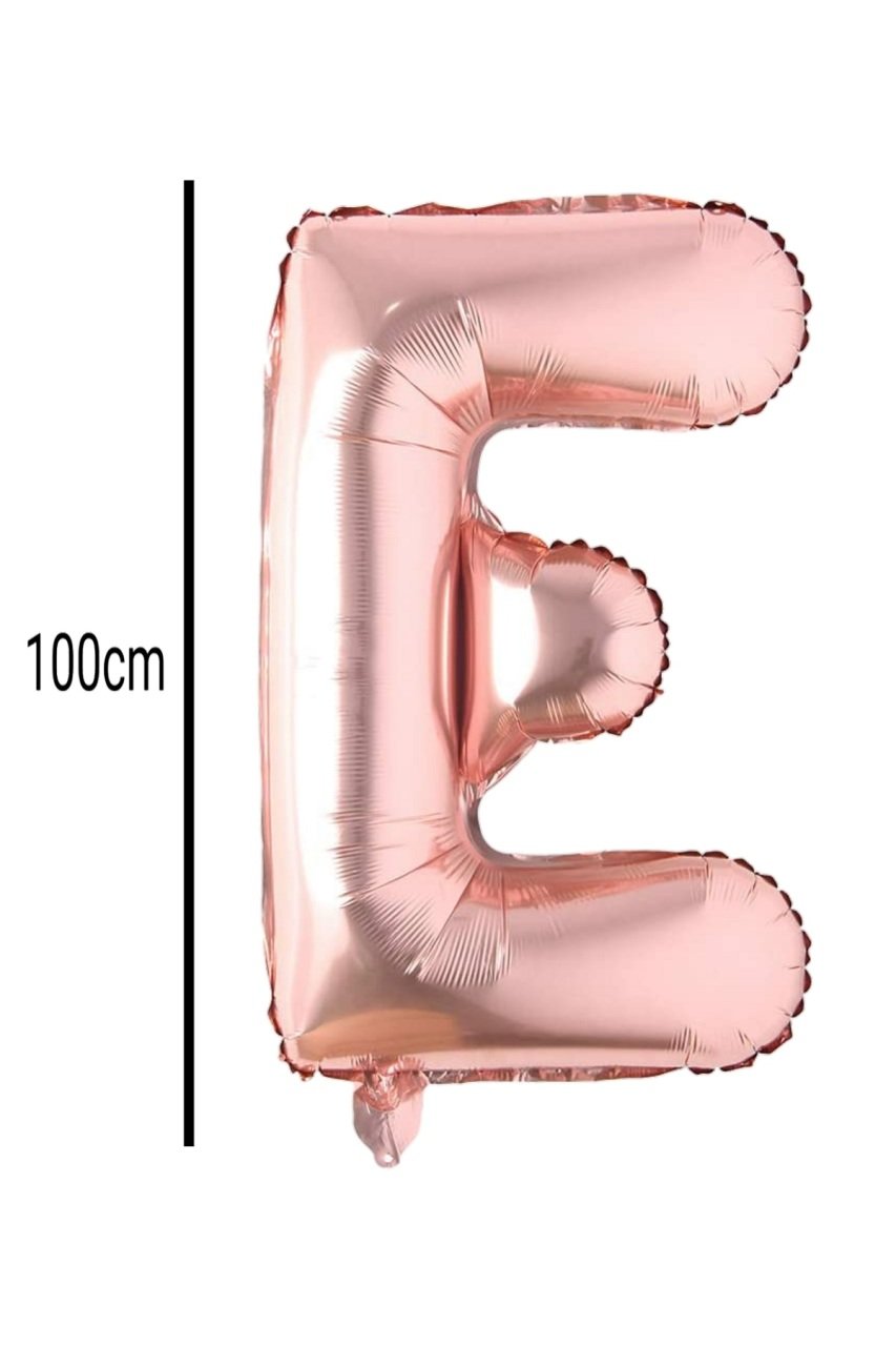 Harf Folyo Balon Rose Gold 100cm E