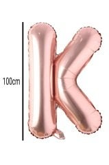 Harf Folyo Balon Rose Gold 100cm K