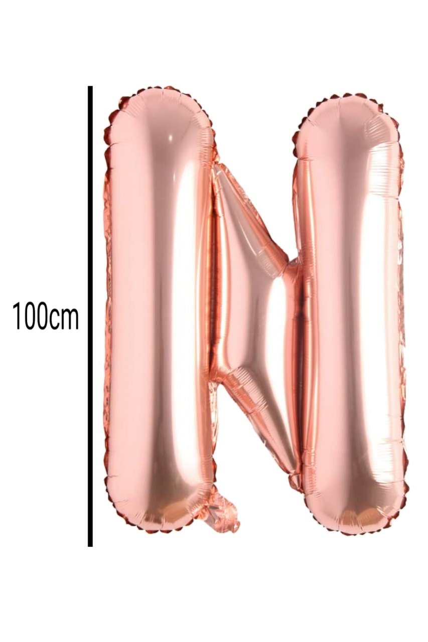 Harf Folyo Balon Rose Gold 100cm N