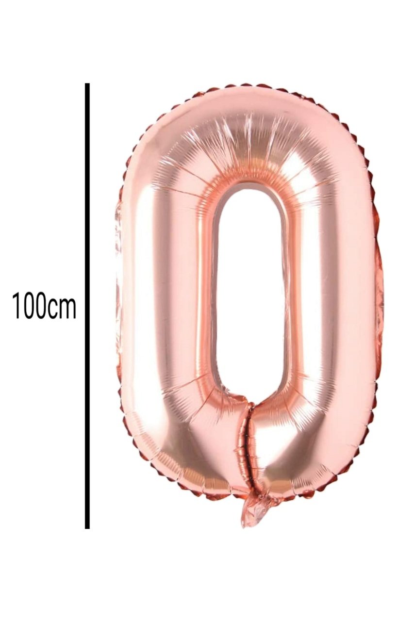 Harf Folyo Balon Rose Gold 100cm O