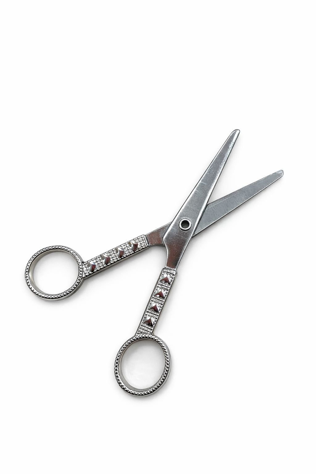 Kalp Detaylı Makas Gümüş