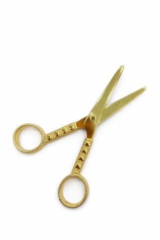 Kalp Detaylı Makas Gold