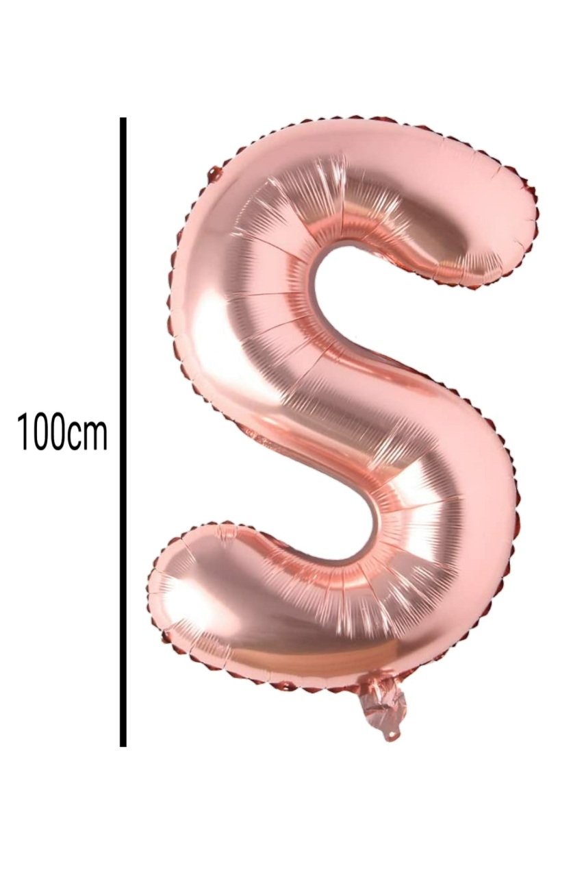 Harf Folyo Balon Rose Gold 100cm S