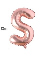 Harf Folyo Balon Rose Gold 100cm S