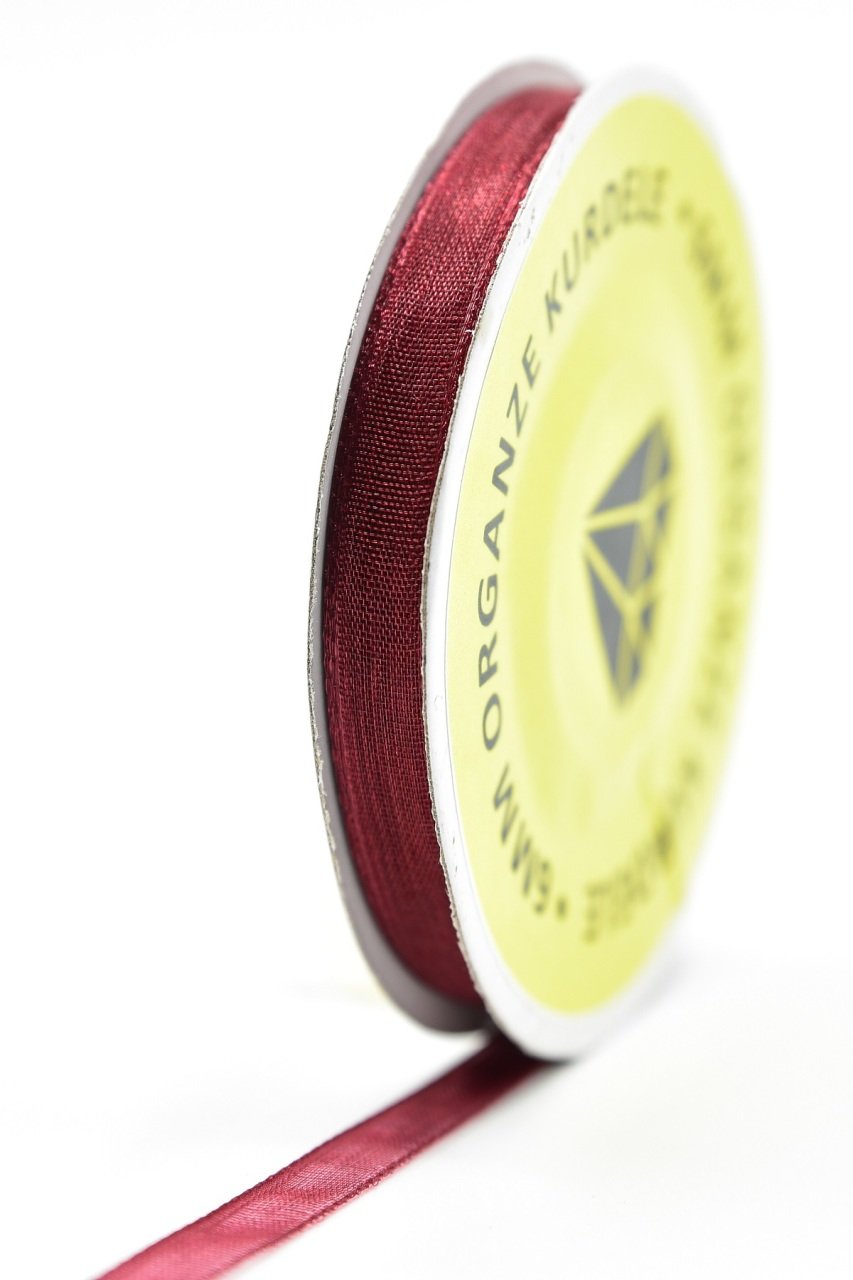 Organze Kurdele 6mm Bordo