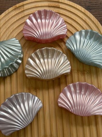 Sedefli Karışık İstiridye Toka 8 cm 12 adet